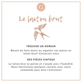 Gouttes finition laiton brut 6mm, x50 (7.7gr) (G1874)