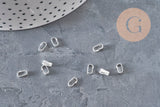 Grande bélière acier 304 inoxydable argenté 5.5mm, x10 (G11266)