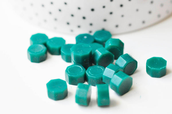 Granulés cire verte à cacheter, fourniture pour création de sceaux personnalisés pour sceaux et invitations de mariage DIY, les 100,G3282