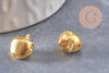 Grelot clochette fer doré 9.5mm, x10 (G1378)