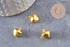 Grelot clochette fer doré 9.5mm, x10 (G1378)