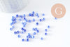 Grosses perles de rocaille bleu tendre 4mm, x10Gr (G3817)