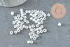 Grosses perles rocaille blanc 4mm, x 10Gr (G3819)