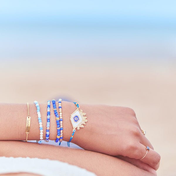 Grosses perles rocaille dorées brillantes 4mm, x 10gr (G1950)