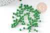 Grosses perles rocaille vert 4mm, x10Gr (G3816)