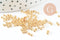 Intercalaire bracelet 2 rangs acier 201 inoxydable doré 6mm, x5 G9719