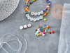Kit Bracelet d'amitié prénom personnalisé multicolore, Coffrets et kits création de bijoux fantaisie DIY, pochette pour 1 bracelet (G9022)