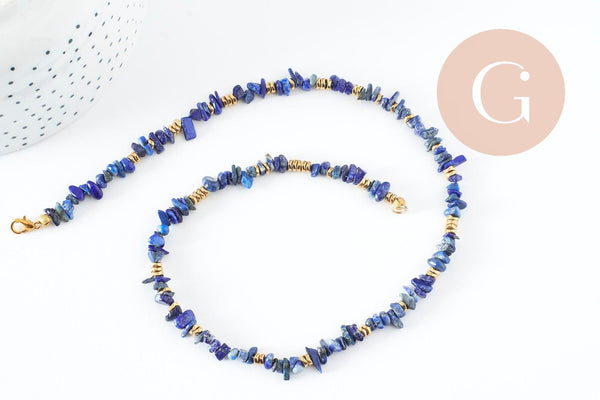 Kit Collier pierre naturel, Coffrets et kits pour la création de bijoux fantaisie DIY x1 (G7429)