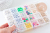Kit boite mix de perles lettre et smiley, x1 (G10792)