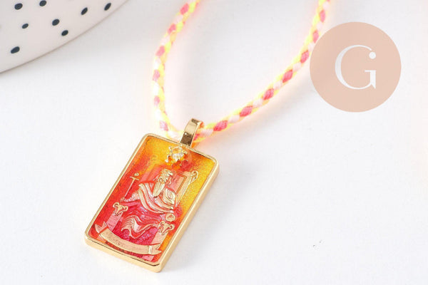 Kit création Collier Médaille Tarot coloré x1 (G10108)