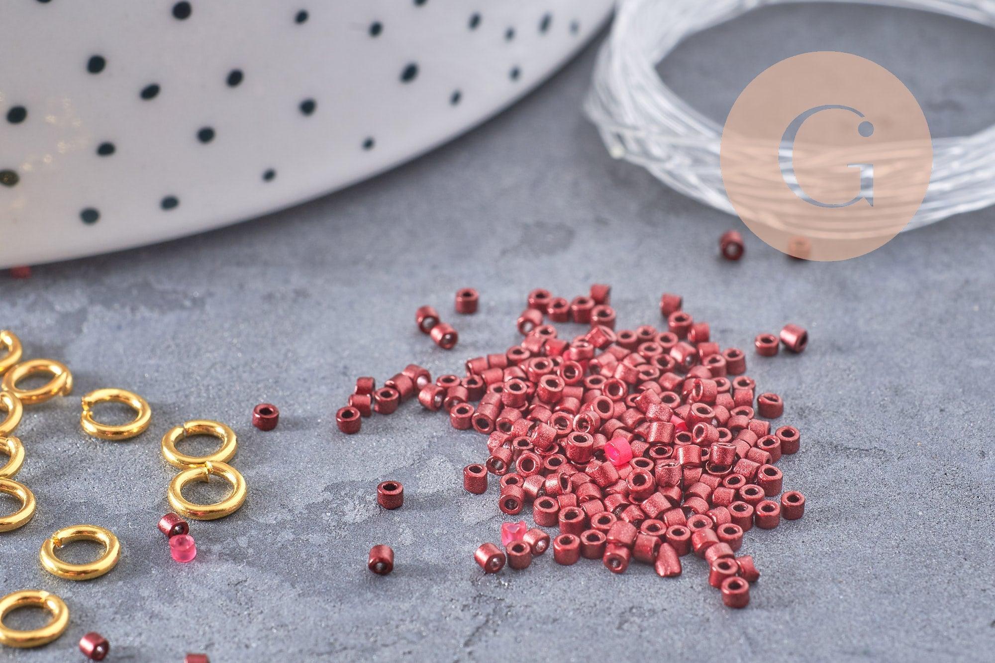 Kit de perles rocaille façon Miyuki Mix Rose, x1 (G9189)