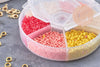 Kit de perles rocaille façon Miyuki Mix jaune-orange, x1 (G9190)