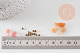 Kit mix de perles 18 couleurs pierre Lithothérapie x1 (G10956)