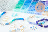 Kit mix de perles heishi Bleu océan x1 (G9609)