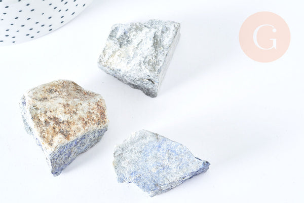 Lapis Lazuli naturelle brute 30-50mm, création bijoux, lithothérapie, x1 G6845