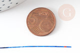 Masking Tape ongles bleu irise, masking tape,adhésif papier, scrapbooking, papeterie, décoration,1mm x 20mètres G2015