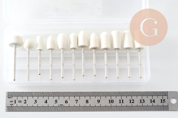 Mini-perceuse pour création de bijoux polymère & laiton avec mèches, x1 (G10206)