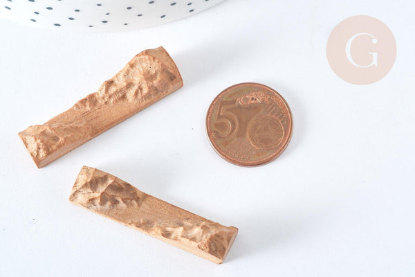 Morceau bois de santal pour moulage résine époxy 40mm, fabrication bijoux résine époxy, x1 G7575