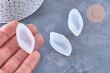 Moule pour fabrication boucles pendentif résine, un moule en silicone pour réaliser des bijoux avec inclusion en résine, x1 G4181