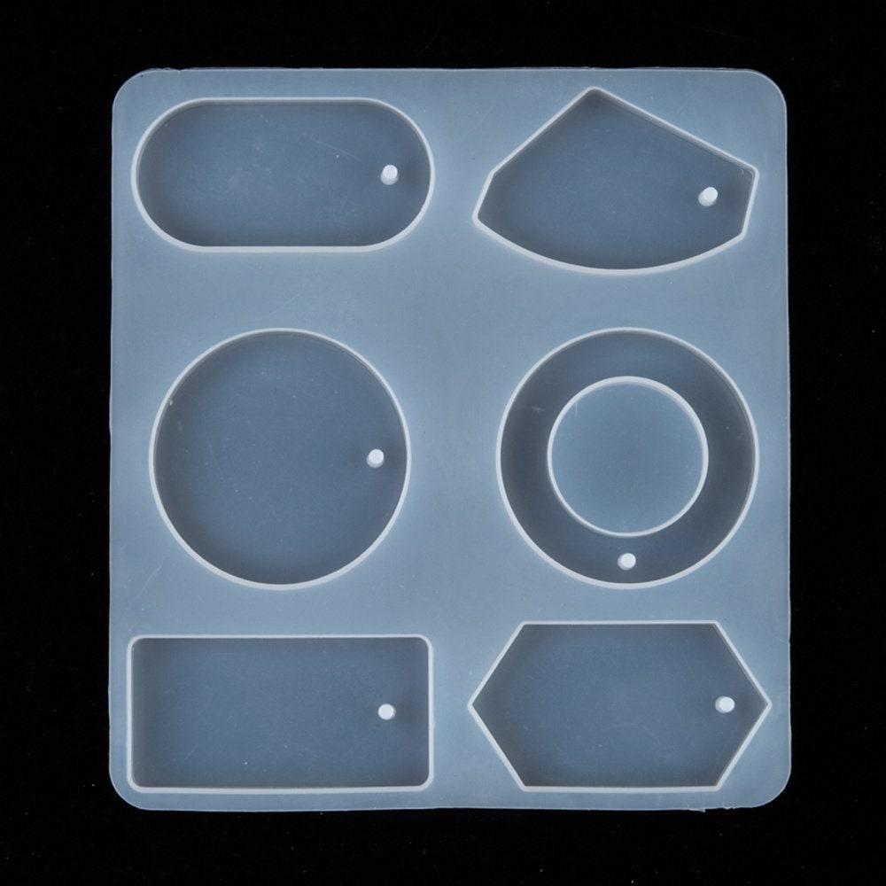 Moule pour fabrication grande boucles créoles résine, moule en silicone pour réaliser des bijoux avec inclusion en résine, x1 G4576