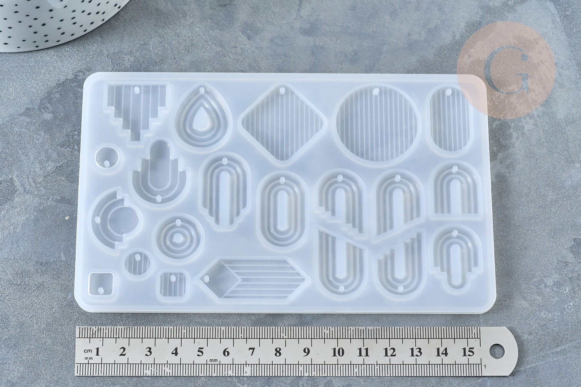 Moule pour fabrication pendentif résine 102x165mm, x1 (G7753)