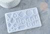 Moule pour fabrication pendentif résine 102x165mm, x1 (G7753)