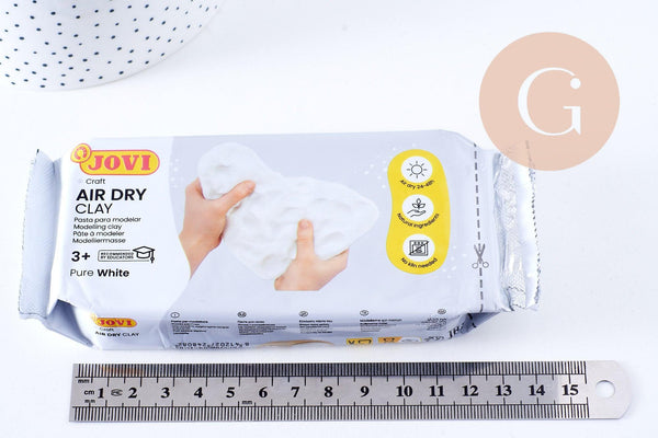 Pâte à modeler Argile autodurcissante Blanc 250-500g, x1 (G10636)