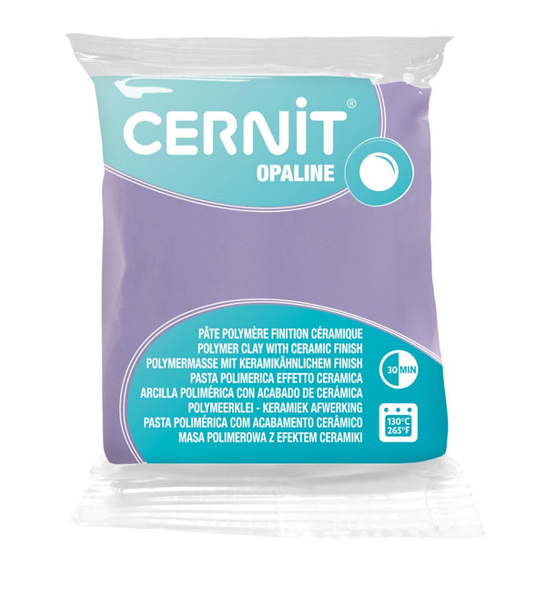 Pâte polymère Cernit OPALINE - Lilas x56g (G10447)