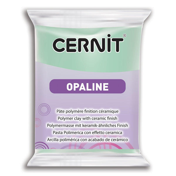 Pâte polymère Cernit OPALINE - Vert Menthe x56g (G10446)