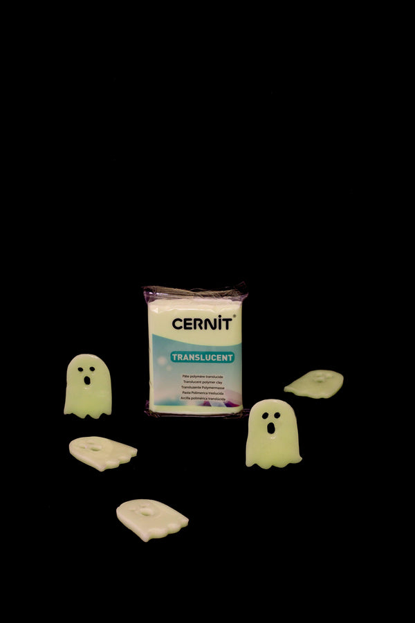 Pâte polymère Cernit TRANSLUCENT - Phosphorescent x56g (G10449)