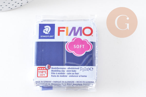 Pâte polymère Fimo opaque - Bleu Windsor x57g (G10603)