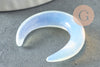 Pendentif Lune opalite, Pendentif bijoux, pendentif pierre, création collier, pierre,opalite, pierre non percee, 30mm, x1 (G1304)