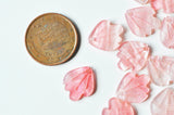 Pendentif acétate feuille rose paillettes, perles plastique,connecteur feuille plastique 15mm x10 (G4015)