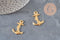 Pendentif ancre laiton brut 28mm, x1 (G10168)