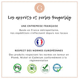 Pendentif botte de cow-boy fleurs acier 304 inoxydable doré IP 33mm, x1 VALIDE