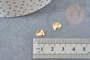 Pendentif coeur acier 304 inoxydable doré 10mm,x5 (G4914)