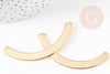 Pendentif connecteur arc-de-cercle 16K 29mm,pendentif doré pour création bijoux DIY, x1 G9234