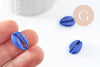 Pendentif coquillage cauri bleu,coquillage naturel,cauri bleu,15mm, x5 (G0366)