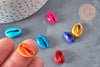 Pendentif coquillage cauri colore, coquillage naturel,cauri,coquillage bijou,15mm, x5 (G1531)