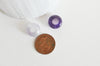 Pendentif donut améthyste naturelle 14mm, x2 (G3143)