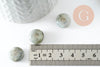 Pendentif donut labradorite naturelle 14mm pour création de bijou en pierre, pendentif pierre cercle, x2 (G5927)