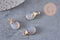 Pendentif goutte agate grise naturelle 17-19mm, x1 (G2789)
