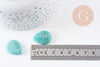 Pendentif goutte amazonite naturelle 25.5mm, x1 (G10077)