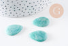 Pendentif goutte amazonite naturelle 25.5mm, x1 (G10077)