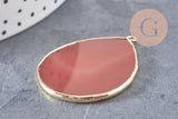 Pendentif goutte cornaline,Pendentif bijoux,pendentif pierre, pierre naturelle,41mm, x1 G1829