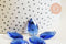 Pendentif goutte cristal facetté bleu roi 22mm,pendentif cristal, x1 (G6364)