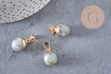 Pendentif goutte labradorite,creation bijou, Pendentif bijoux pierre naturelle labradorite ,17-19mm, x1 G3612