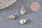 Pendentif goutte labradorite,pendentif pierre,bijou pierre,pendentif pierre, labradorite naturel,pendentif labradorite,14mm,x 2, (G0028)