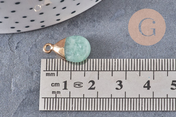 Pendentif goutte rubis aventurine,pendentif bijoux, pendentif aventurine naturelle,pendentif pierre,17-19mm,G2787