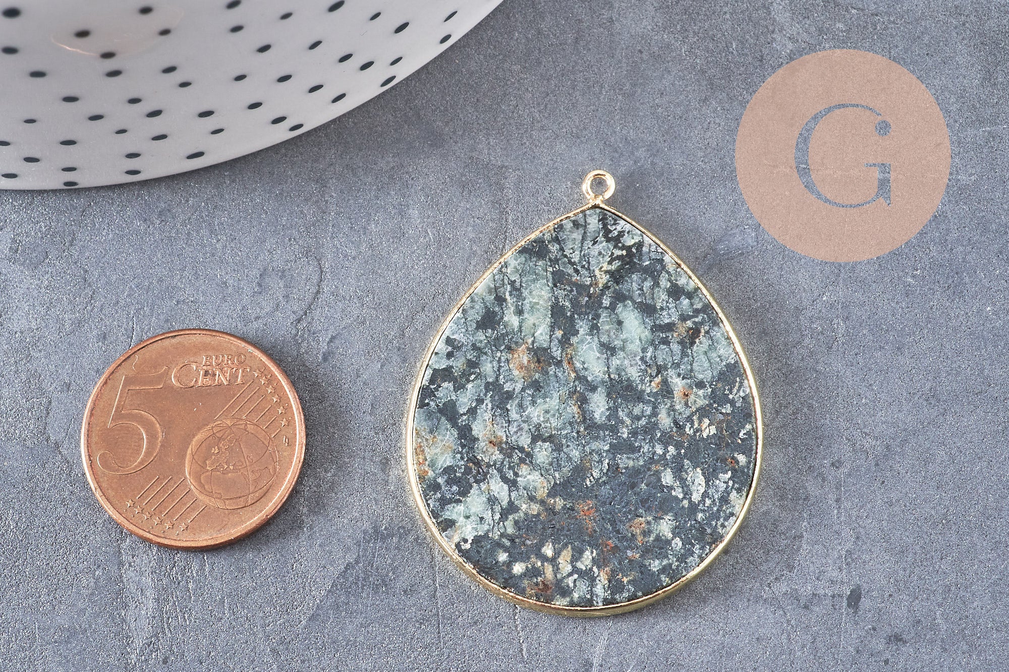 Pendentif goutte turquoise africaine,Pendentif bijoux,pendentif pierre, pierre naturelle, turquoise naturelle,création bijoux,41mm, x1 G1526